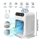 BougeRV Portable Air Cooler Fan 3 in 1 Rechargeable Fan with 2 Mist Speeds and Powerful Wind, Mini Multifunctional Cooling Fan for Bedroom, Office, Camping - Image 18