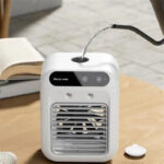 BougeRV Portable Air Cooler Fan 3 in 1 Rechargeable Fan with 2 Mist Speeds and Powerful Wind, Mini Multifunctional Cooling Fan for Bedroom, Office, Camping - Image 13